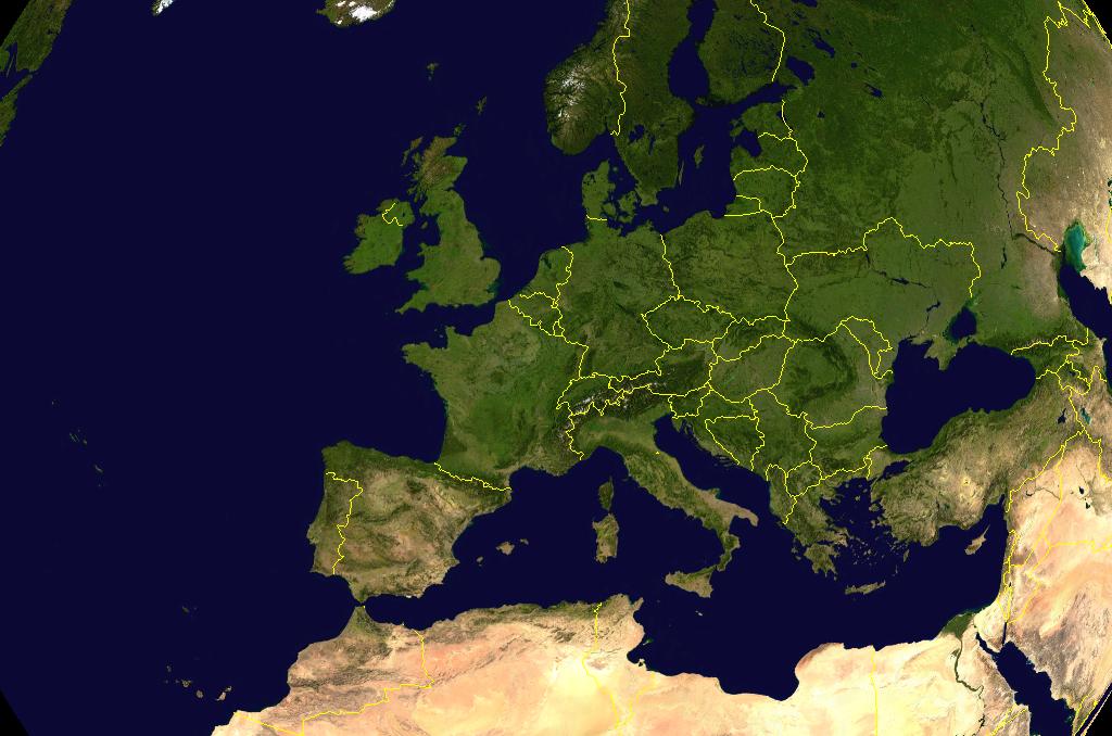 Harta Europei Harta Europei Din Satelit Relief Online